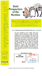 Mobile Screenshot of goldprospectorsoftherockies.com
