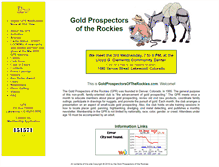 Tablet Screenshot of goldprospectorsoftherockies.com